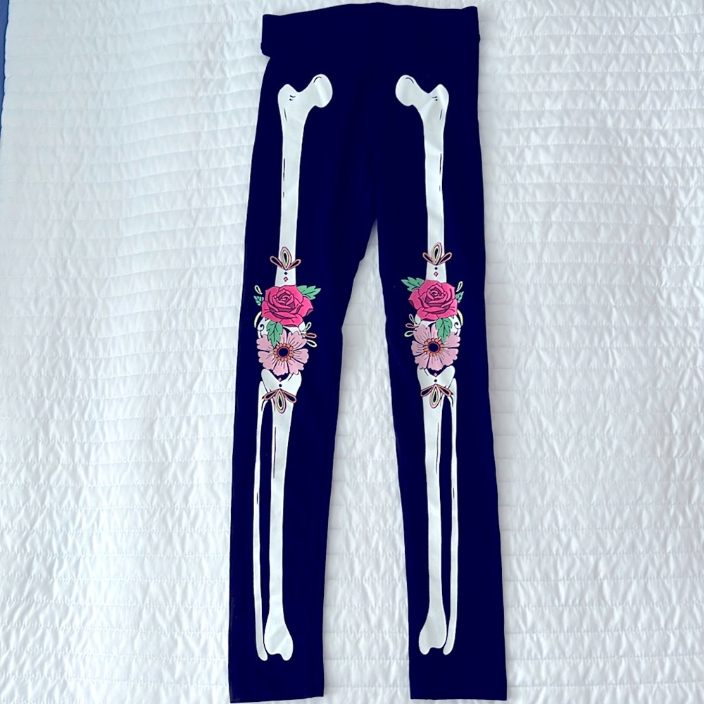 H&M Skeleton Print Leggings